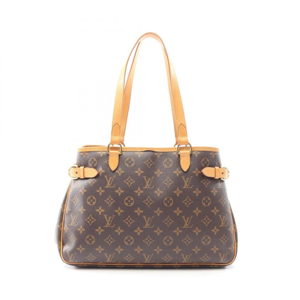 LOUIS VUITTON Authentic Brown Monogram Leather Shoulder Bag